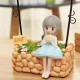 Creative Farm Girl Table Night Light Resin Craft Character Ornaments Xmas Gifts Creative Farm Girl Table Night Light Resin Craft Character Ornaments Xmas Gifts