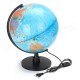 Creative Illuminated World Earth Globe Rotating Night Light Desktop Decoration