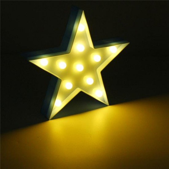 Cute LED Five-Pointed Star Night Light for Baby Kids Bedroom Home Decor Cute LED Five-Pointed Star Night Light for Baby Kids Bedroom Home Decor