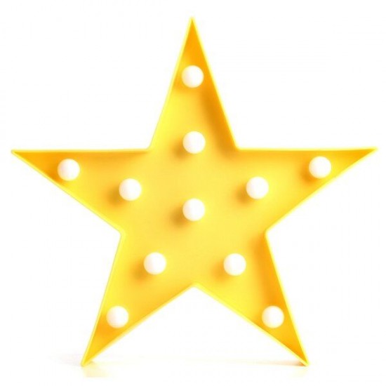 Cute LED Five-Pointed Star Night Light for Baby Kids Bedroom Home Decor Cute LED Five-Pointed Star Night Light for Baby Kids Bedroom Home Decor