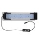 Dimmable & Timer LED Fish Tank Light Lamp Hood Aquarium Lighting with Extendable Brackets for 30CM Tank Plant Growth, 3 Light Modes, White + Blue + Red LEDs 5730SMD
