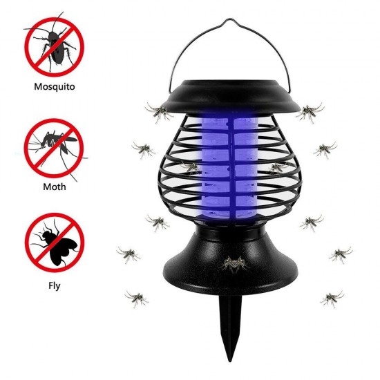 Electric Mosquito Killer Lamp Home LED Bug Zapper Insect Trap Anti Mosquito Solar Charging