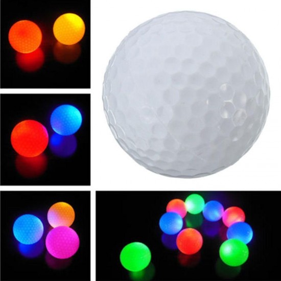Electronic Light Up Flashing LED Golf Ball Night Light Lamp for Sport Gift