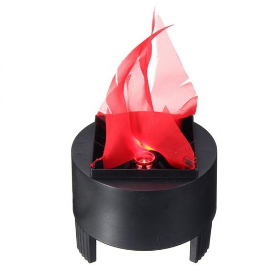 Halloween 3W Prop LED Fake Flame Lamp Torch Flood Light Fire Pot Home Decor AC85-260V