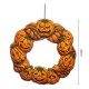 Halloween Spooky Wreath LED Lantern LED Pumpkin Light Door Hanger Home Decor Halloween Spooky Wreath LED Lantern LED Pumpkin Light Door Hanger Home Decor