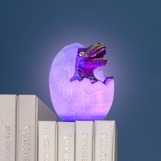 LED 3D Bedside Desk Lamp Dinosaur Night Light 7/16 Colos Touch Room Decor