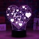 LED 3D Colorful I Love You Night Light Remote Control Touch Sensor Desktop Lamp LED 3D Colorful I Love You Night Light Remote Control Touch Sensor Desktop Lamp