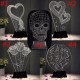 LED 3D Night Light USB Creative Home Energy Saving Night Light Bedside Lamp