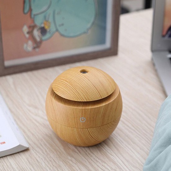 LED Air Humidifier Diffuser Small Humidifier Night Light USB DC5V Mini Humidifier Wood Grain Moisture Meter Humidifier