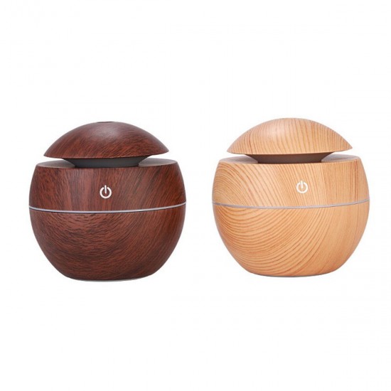 LED Air Humidifier Diffuser Small Humidifier Night Light USB DC5V Mini Humidifier Wood Grain Moisture Meter Humidifier