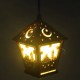 LED DIY House Wooden Lamp Festival Decorative Night Light Eid Mubarak Ramadan