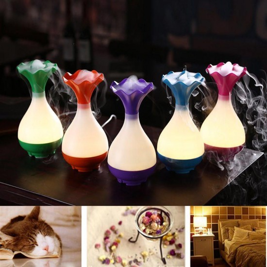 LED Essential Oil Diffuser Ultrasonic Air Humidifier Aromatherapy Purifier Night Light