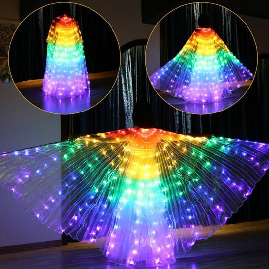 LED Isis Wings Night Light Glow Up Lamp Costume Belly Dance Egyptian Club Show With Stick LED Isis Wings Night Light Glow Up Lamp Costume Belly Dance Egyptian Club Show With Stick