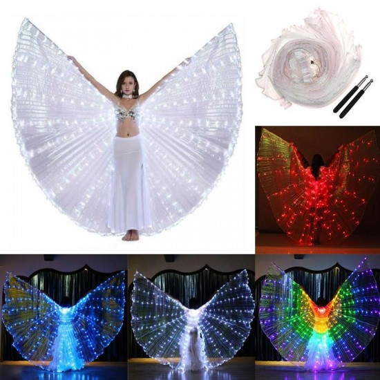 LED Isis Wings Night Light Glow Up Lamp Costume Belly Dance Egyptian Club Show With Stick LED Isis Wings Night Light Glow Up Lamp Costume Belly Dance Egyptian Club Show With Stick