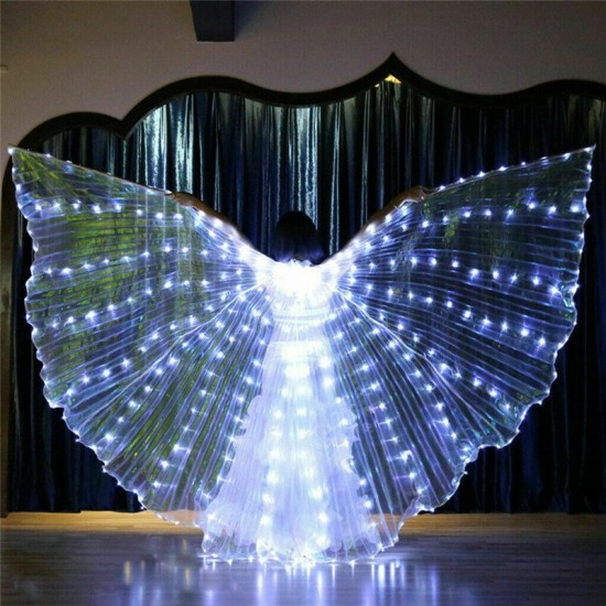 LED Isis Wings Night Light Glow Up Lamp Costume Belly Dance Egyptian Club Show With Stick LED Isis Wings Night Light Glow Up Lamp Costume Belly Dance Egyptian Club Show With Stick