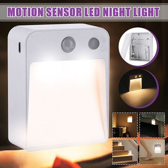 LED Motion Sensor Night Light Automatic Turn On / Off Human Movement Sense Lamp LED Motion Sensor Night Light Automatic Turn On / Off Human Movement Sense Lamp