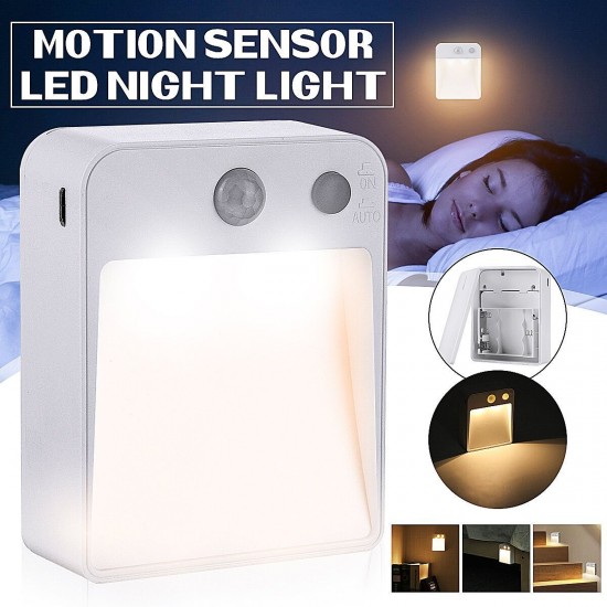 LED Motion Sensor Night Light Automatic Turn On / Off Human Movement Sense Lamp LED Motion Sensor Night Light Automatic Turn On / Off Human Movement Sense Lamp