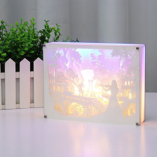 LED Night Light 3D Art Carving Painting Lamp Bedroom Decor Birthday Gift USB LED Night Light 3D Art Carving Painting Lamp Bedroom Decor Birthday Gift USB