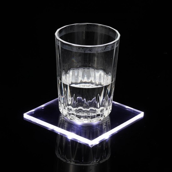 LED Night Light Color Bottle Cup Mat Sticker Club Cocktail Party Pad Holder Square LED Night Light Color Bottle Cup Mat Sticker Club Cocktail Party Pad Holder Square