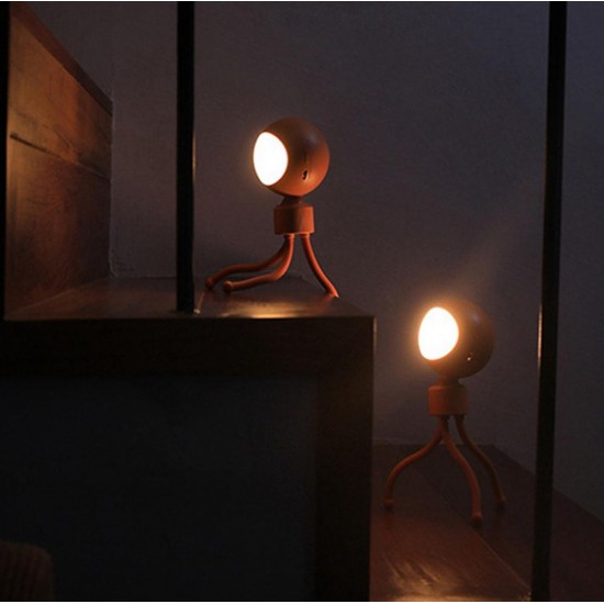 LED Night Light Sound Control Dimmable USB Rechargeable Lamp For Bedroom Cabinet LED Night Light Sound Control Dimmable USB Rechargeable Lamp For Bedroom Cabinet