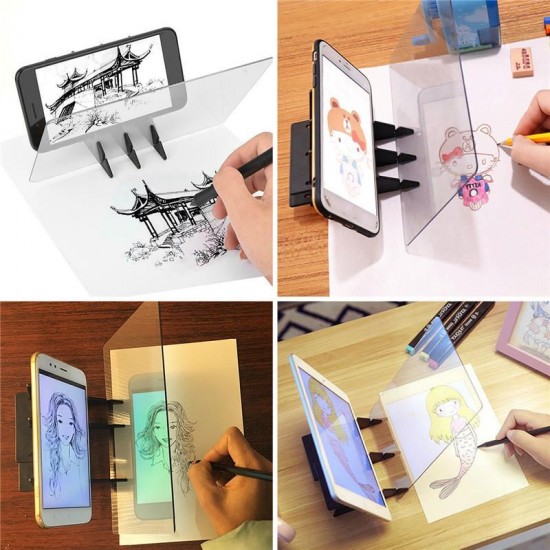 LED Stencil Tracing Drawing Board Light Sketch Mirror Reflection Dimming Drawing Pad LED Stencil Tracing Drawing Board Light Sketch Mirror Reflection Dimming Drawing Pad