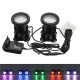 LED Waterproof Colorful Spot Light Aquarium Fish Tank Underwater Pool Light AC100-240V