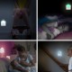 RGB LED Remote Control Dimmable Plug-in Night Light Home Stair Hallway Kitchen Bedroom RGB LED Remote Control Dimmable Plug-in Night Light Home Stair Hallway Kitchen Bedroom