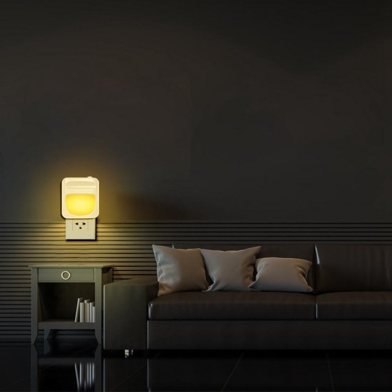 Light Sensor Plug-in Dimmable LED Night Light Bedside Wall Lamp Home Indoor Decor AC100-240V Light Sensor Plug-in Dimmable LED Night Light Bedside Wall Lamp Home Indoor Decor AC100-240V