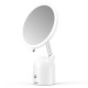 Makeup Mirror with LED Light Portable USB Rechargeable Dimmable Lamp Adjustable Hand from