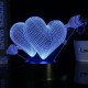 Love Arrow 3D Desk Table Lamp 7 Color Change LED Night Light Party Decor Gift Love Arrow 3D Desk Table Lamp 7 Color Change LED Night Light Party Decor Gift