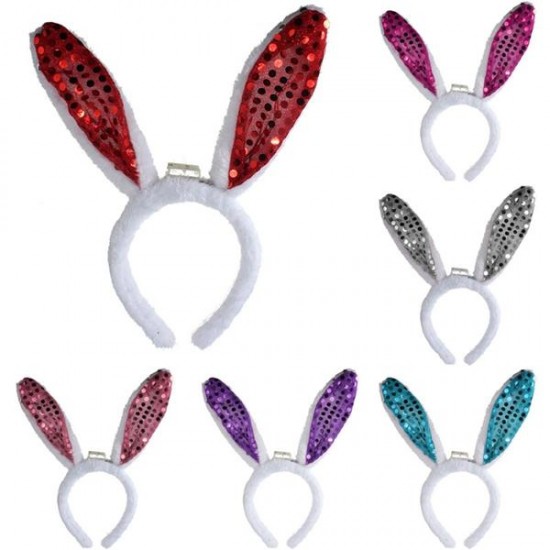 Lovely Light Up Halloween Party Hair Band Plush Rabbit Ears Blinking Headbrand Lovely Light Up Halloween Party Hair Band Plush Rabbit Ears Blinking Headbrand