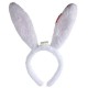 Lovely Light Up Halloween Party Hair Band Plush Rabbit Ears Blinking Headbrand