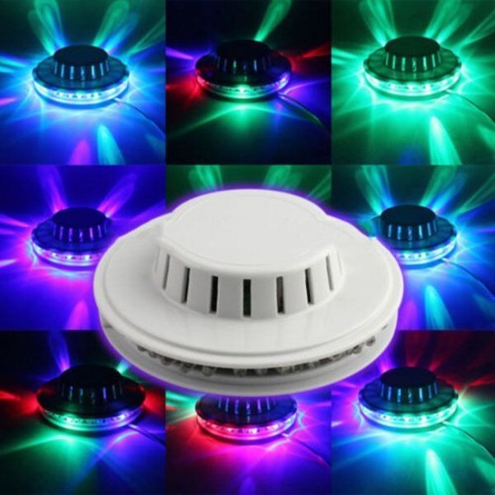Mini 48LED 5W RGB Laser Projector Lighting Disco Stage Light Bar DJ Sound Background Wall Light Christmas Party Lamp