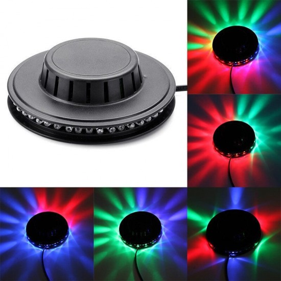 Mini 48LED 5W RGB Laser Projector Lighting Disco Stage Light Bar DJ Sound Background Wall Light Christmas Party Lamp