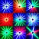 Mini 48LED 5W RGB Laser Projector Lighting Disco Stage Light Bar DJ Sound Background Wall Light Christmas Party Lamp