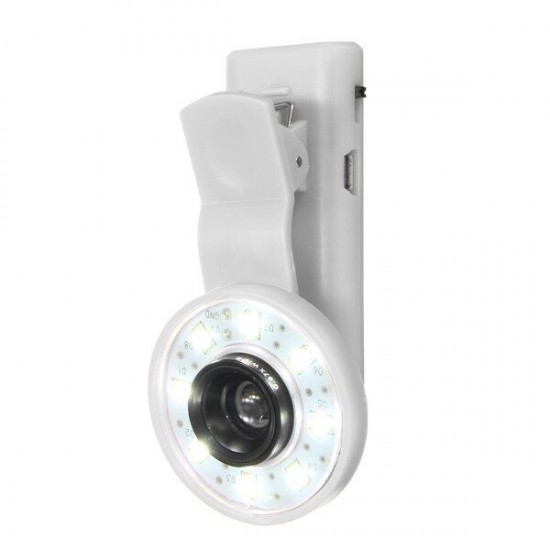 Mini Clip Portable 8 LED Fill Flash Selfie Light For iPhone 6 Samsung Mini Clip Portable 8 LED Fill Flash Selfie Light For iPhone 6 Samsung