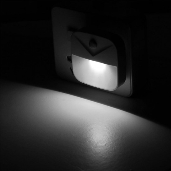Mini LED Night Light Plug-In Wall Lamp Light Sensor Control For Kids Bedroom