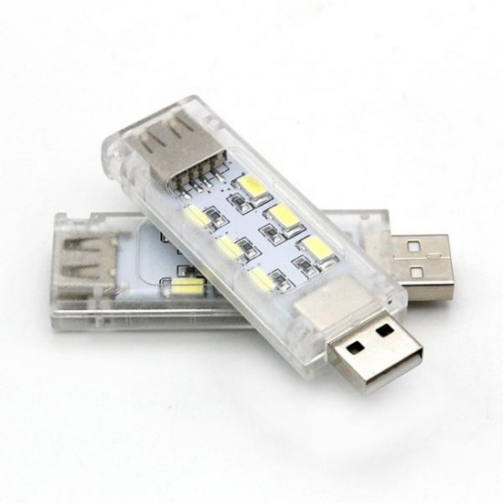 Mini USB 12 LED Double Sided Night Light Reading Lamp for Computer Laptop PC Notebook Power Bank Mini USB 12 LED Double Sided Night Light Reading Lamp for Computer Laptop PC Notebook Power Bank