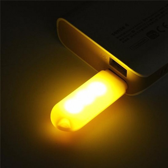Mini USB Portable 3 LED Night Light Lamp For Laptop PC Desk Power Bank Camping