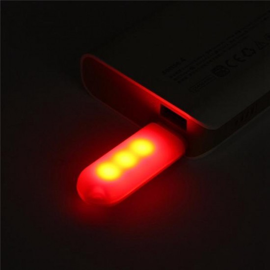 Mini USB Portable 3 LED Night Light Lamp For Laptop PC Desk Power Bank Camping