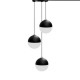 Modern 3 Wind Bell Balls LED USB Ceiling Reading Light Living Room Study Bed Decorative Night Lamp