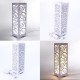 Modern LED Desk Table Lamp Classic Wooden Bedside Light Hollow Carved Decoration