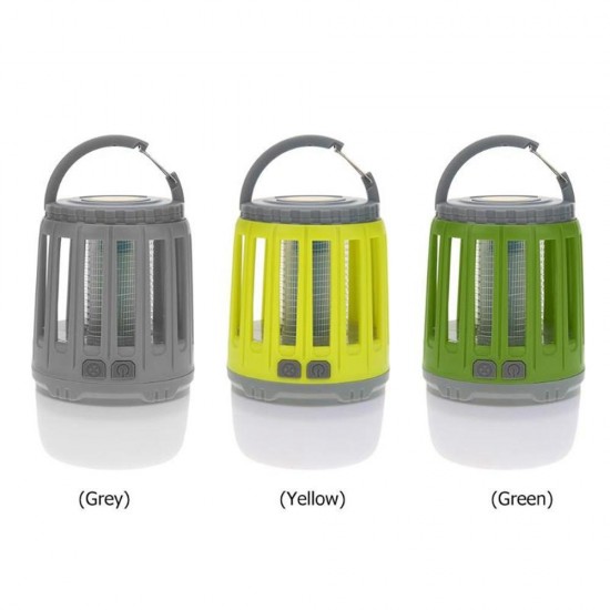 Mosquito Killer Lamp USB Rechargeable Waterproof Outdoor Tent Camping Lantern Trap Repeller Light