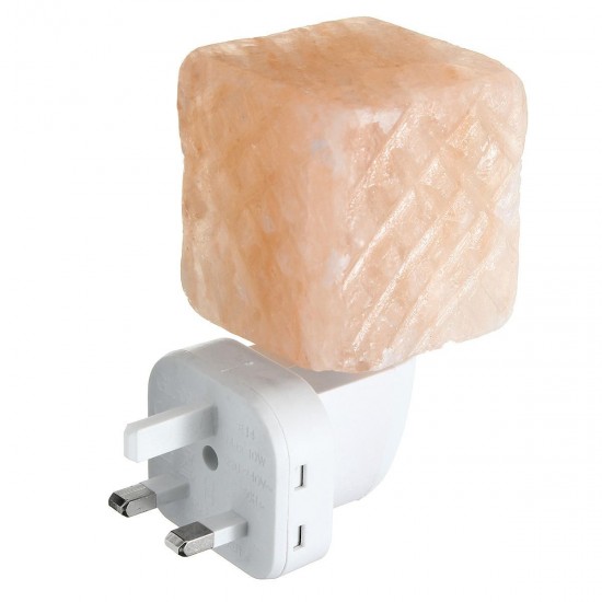 Natural Crystal Himalayan Glow Hand Carved Crystal Salt Night Lamp Wall Light AC110-240V Natural Crystal Himalayan Glow Hand Carved Crystal Salt Night Lamp Wall Light AC110-240V