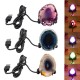 Natural Polished Agate Slice USB Lamp Night Light with Iron Stand