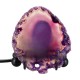 Natural Polished Agate Slice USB Lamp Night Light with Iron Stand