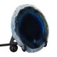 Natural Polished Agate Slice USB Lamp Night Light with Iron Stand Natural Polished Agate Slice USB Lamp Night Light with Iron Stand