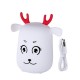 Novel Cute LED Rechargeable Silicone Deer Night Light Tap Control Bedroom Home Decor Lamp Kids Gift