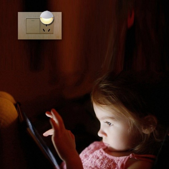 Novelty 0.2W LED Night Light Plug-in Wall Light Energy Saving for Home Bedroom AC220V