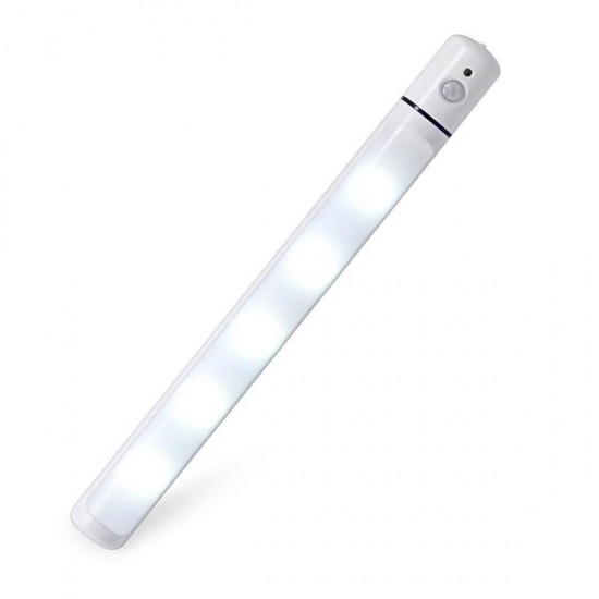 PIR Motion & Light Sensor LED Swivel Light Battery Power Lamp for Cabinet Closet Wardrobe